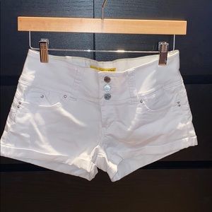 YMI White denim shorts